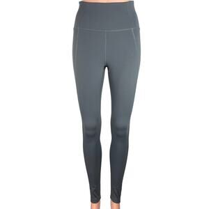 Girlfriend Collective Blue High Rise Ankle Plain Workout Leggings Size XS